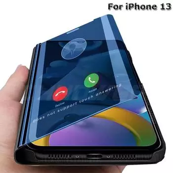Зеркальный противоударный чехол для телефона iPhone 13 iPhone 13 серебряный