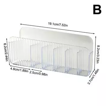 Зеркальный шкаф Ящик для хранения Настенный Без перфорации Настенный С перегородками Зеркальный шкаф для ванной Комнаты Стойка для косметики и масок B