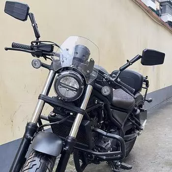 Зеркала для мотоцикла, вращающиеся на 360 градусов, складные боковые зеркала заднего вида для крепления на руле, аксессуары для квадроциклов чёрный