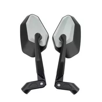 Зеркала заднего вида для BMW R1300 GS, регулируемое боковое зеркало для мотоцикла, складное алюминиевое зеркало с ЧПУ R1300GS 2024 серебряный