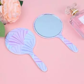 Зеркало для макияжа Anti-Fall с ручкой, косметическое зеркало Mini Hand Compact Mirror Women Style1