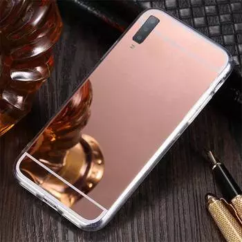 Мягкий силиконовый чехол с зеркалом для макияжа для Apple iPhone, Samsung Galaxy, Xiaomi Redmi Poco, Huawei Honor, Vivo и OPPO Realme TPU Cover Honor X8 5G серебряный