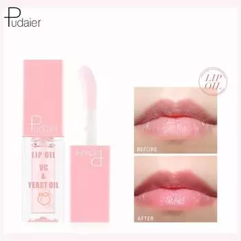 Зеркало для макияжа, масло для губ, увлажняющий водостойкий блеск для губ, жемчужная жидкая глазурь для губ, прозрачный увлажняющий блеск для губ 01#STRAWBERRY