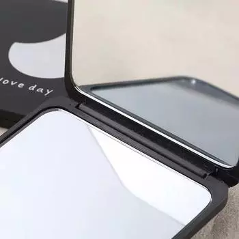 Зеркало для макияжа с 2 лицами, квадратное, портативное, милый подарок для девочек, ручное мини-зеркало, карманное, двухстороннее зеркало для макияжа, компактное, несколько цветов A1