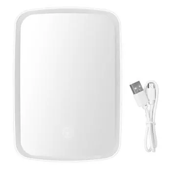 Зеркало для макияжа с подсветкой, USB-зарядка, вертикальный наклон на 45 градусов, регулируемая яркость, сенсорный экран, подсветка