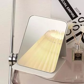 Зеркало для макияжа Складное зеркало для макияжа Портативное настольное зеркало для макияжа Одностороннее белый