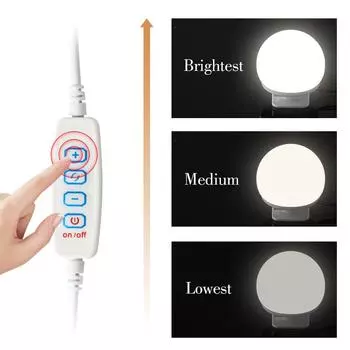 Зеркало для макияжа, светодиодные лампочки, туалетный столик, USB 12 В, освещение туалетного столика для ванной комнаты, светодиодный светильник с регулируемой яркостью для зеркального освещения