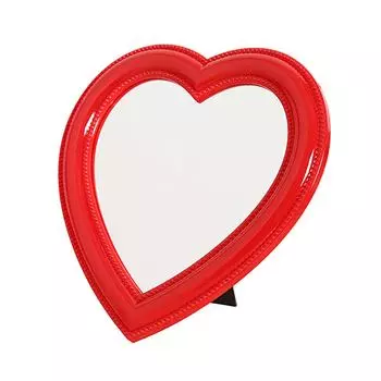 Зеркало для макияжа в форме сердца, настольное косметическое зеркало, настенное зеркало, студенческое зеркало для общежития, украшение для дома, спальни, ванной комнаты B фиолетовый