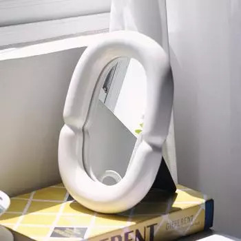 Зеркало для макияжа в скандинавском стиле, украшения, модель комнаты, спальни, туалетного столика, рабочего стола, украшения, зеркало, простые домашние мягкие украшения