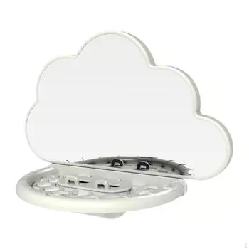 Зеркало для птиц для попугаев с дизайном, компактная клетка для птиц с насестом и подставкой белый