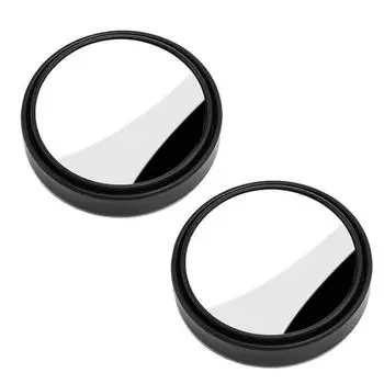 Зеркало для слепых зон, универсальное, круглое, с прочной фиксацией серебряный