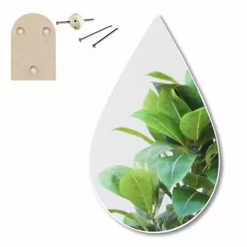 Зеркало для туалета, настенное подвесное, скандинавское, 26 x 39 см, настенное, дизайн, форма Кагами, вода [Зеркало в аренду]