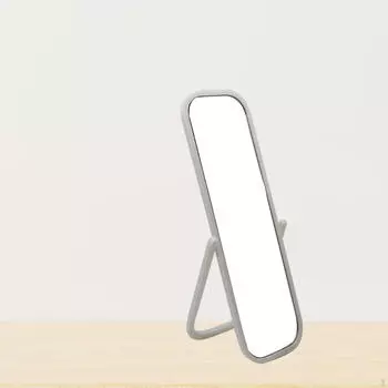 Зеркало для туалета в полный рост, многофункциональное, прочное, для кукольного домика, напольное для 8.6cm white