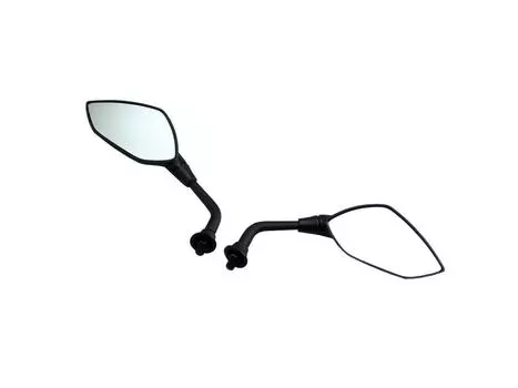 Зеркало для велосипеда HURRICANE V-образное лезвие, зеркало общего назначения, резьба M8, 1 комплект, левое и правое, черное, резьба HA6244/M8 чёрный