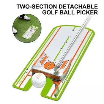 Зеркало для выравнивания паттинга для гольфа Тренажер для паттинга для гольфа Портативное учебное пособие