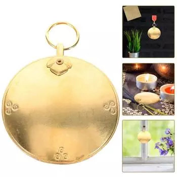 Зеркало двойного назначения из латуни, подвесное зеркало Багуа, благоприятное зеркало для сплетен, украшение для гостиной 5cm