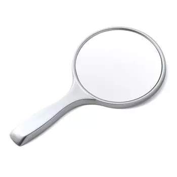 ЗЕРКАЛО HORIUCHI Безопасное и надежное Небьющееся зеркало Ручное зеркало Ручное зеркало Зеркало для макияжа День уважения к пожилым Подарок для матери серебряный