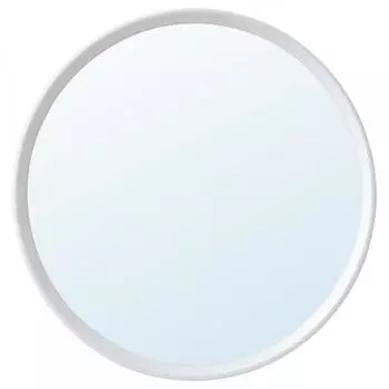 Зеркало IKEA H NGIG белое круглое 26 см