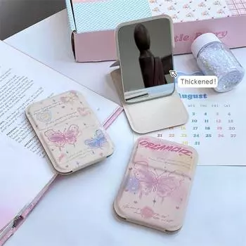 Зеркало INS Aesthetic Dream Butterfly Art складное, настольное, декоративное, для девочек, портативное, карманное, для макияжа 10.5x7cm
