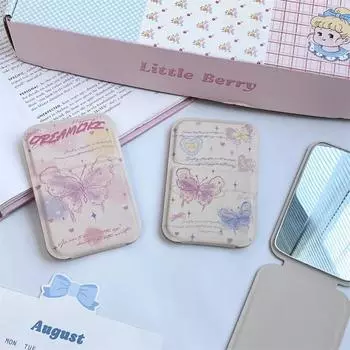 Зеркало INS Aesthetic Dream Butterfly Art складное, настольное, декоративное, для девочек, портативное, карманное, для макияжа 10.5x7cm