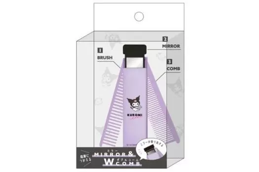 Зеркало Kamio Japan и двойной гребень Kuromi 303226