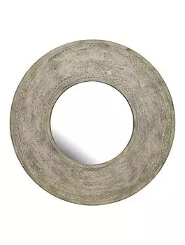 Зеркало круглое в деревянной резной раме, Wooden Round Mirror Frame Big, John Molly Decor&Gifts