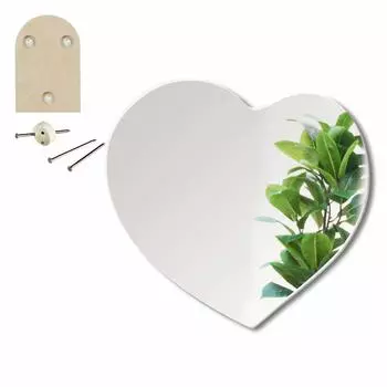 Зеркало настенное подвесное милое актриса 35 x настенных наклеек дизайн зеркала Кагами форма сердце 30.5 см [аренда зеркала]