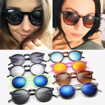 Зеркало Oculos, женские и мужские солнцезащитные очки, классические солнцезащитные очки «кошачий глаз», унисекс, градиентные очки, винтажные, высокое качество, модные, круглые, горячая распродажа, леопардовые, популярные Double Gray матовый черный