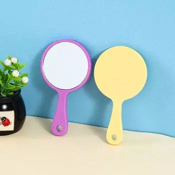 Зеркало подвесное компактное зеркало с кольцом для ключей Брелок-подвеска Зеркало для макияжа Зеркало-брелок для улицы синий