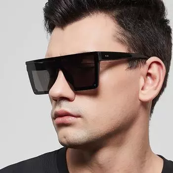 Зеркало с плоским верхом для женщин UV400, цельные винтажные квадратные ретро-солнцезащитные очки, аксессуары 3