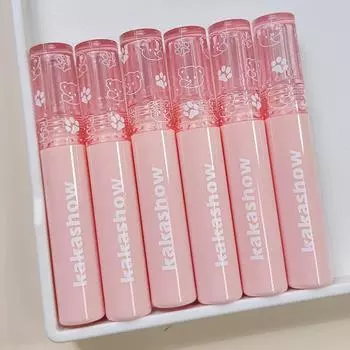 Зеркало с пузырьками Bear, гидроглянцевая глазурь для губ, весна-лето, стеклянная губная помада, увлажняющая отбеливающая помада, водяной туман, лосьон для губ