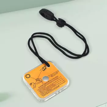 Зеркало с сигналом выживания со свистком, легкое, компактное, с аварийным светоотражателем для пеших прогулок