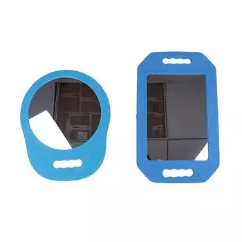 Зеркало с высокой четкостью, ручка, рама из пенопласта, которую нелегко сломать, домашнее зеркало для парикмахерской, парикмахерские принадлежности Round Green