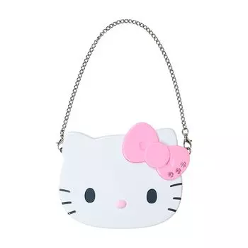 Зеркало Sanrio с цепочкой Love Hello Hello Kitty розовое зеркало для макияжа портативное 338681 двустороннее (Я Китти) розовый