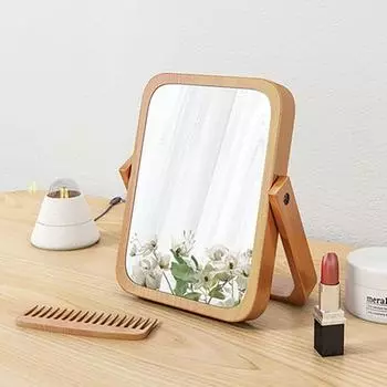 Зеркало в европейском стиле Зеркало с подсветкой Зеркала для макияжа в общежитии Косметические принадлежности Зеркала для домашнего туалета 19X15X2CM