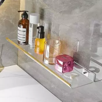 Зеркало в ванной комнате, передняя полка, акриловая, без перфорации, туалетная станция, косметический туалет, полка для хранения косметики в туалете