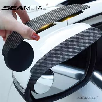 Зеркало заднего вида автомобиля SEAMETAL Rain Eyebrow Blind Spot Маленькое круглое зеркало с широким углом обзора 360 градусов Дополнительное парковочное зеркало 2PCS