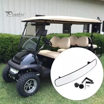 Зеркало заднего вида для гольф-кара, без искажений, четкое видение, выпуклый дизайн, регулируемый угол, простая установка, аксессуары для зеркал для гольф-кара