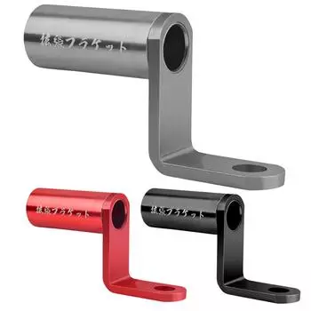 Зеркало заднего вида для мотоцикла, красный вольтметр, датчик из алюминиевого сплава чёрный