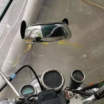 Зеркало заднего вида для мотоцикла с широким углом обзора 180°, легко устанавливается, устойчиво к ветру, крепление на лобовое стекло мотоцикла