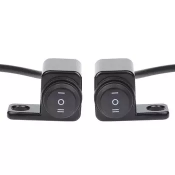 Зеркало заднего вида для мотоцикла, сиденье, фара, прожектор, мигающий переключатель рулевого управления Right