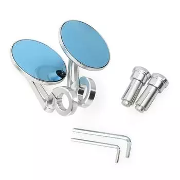 Зеркало заднего вида для мотоцикла, универсальное прозрачное стекло, зеркало на руль скутера