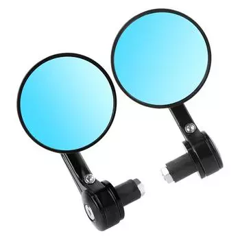 Зеркало заднего вида для мотоциклов, скутеров, 7/8 дюйма, задние зеркала с круглым стержнем, зеркала бокового вида для мотоциклов, аксессуары для мотоциклов для кафе Racer
