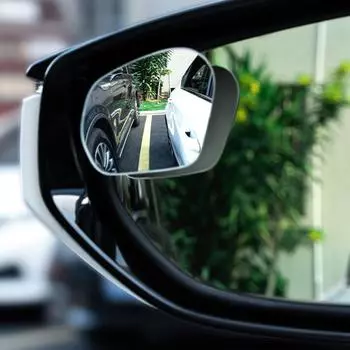Зеркало заднего вида для слепых зон для автомобилей, мотоциклов, внедорожников и грузовиков, 2 шт., широкоугольные зеркала заднего вида, боковое зеркало для слепых зон белый
