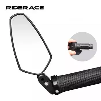 Зеркало заднего вида для велосипеда, регулируемое на 360°, руль для шоссейного велосипеда, складное зеркало заднего вида, велосипедное оборудование чёрный