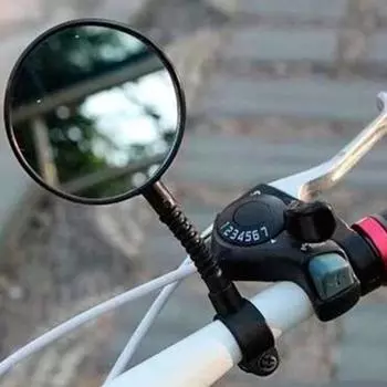 Зеркало заднего вида для велосипеда Регулируемый рычаг для езды на велосипеде Руль Безопасный Гибкий Износостойкий Легкое зеркало заднего вида