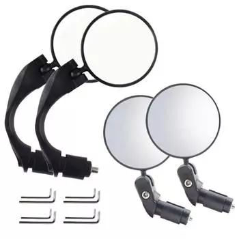 Зеркало заднего вида для велосипеда, складное универсальное зеркало для горного и дорожного велосипеда, зеркало для велосипедов 18-22 мм short 1 pair