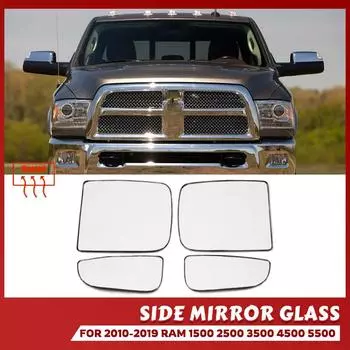 Зеркало заднего вида для водителя или пассажира для Dodge Ram 1500 2500 3500 4500 5500 2010-2020 гг., боковое обогреваемое стекло зеркала, правое или левое