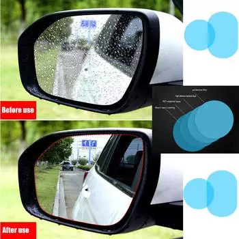 Зеркало заднего вида, непромокаемая пленка, автомобильная универсальная водоотталкивающая пленка для боковых окон, обратный отражатель, противотуманная и непромокаемая пленка 100*145mm+160*200mm