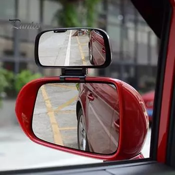 Зеркало заднего вида сбоку автомобиля Зеркало слепых зон Регулируемый угол Универсальное Простота установки Широкоугольное зеркало заднего вида чёрный